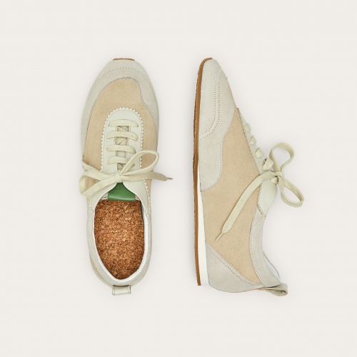 Ritza sneakersy, jasny welur #